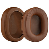 Geekria QuickFit Replacement Ear Pads for ATH M50X, M50xBT2, M50XBT, M50, M40X, M30, M20, M10, ATH-MSR7 Headphones Ear Cushions, Headset Earpads, Ear Cups Cover Repair Parts (Brown)