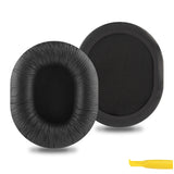 Geekria QuickFit Replacement Ear Pads for Audio-Technica ATH-M40fs ATH-D40fs ATH-M66 Headphones Ear Cushions, Repair Parts (Black)