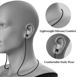 Geekria 2 Pack Magnetic Anti-Lost Strap Compatible with Soundcore by Anker Liberty 4 Pro, P30i, Liberty 4 NC, Soft Silicone Earbuds Lanyard Cord for Daily Carry & Easy Access (Black)