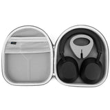 Geekria Shield Headphones Case Compatible with Sony WH-CH720N, WH-1000XM5, WH-1000XM4, WH-XB910N, Replacement Hard Shell Travel Carrying Bag with Cable Storage (Grey)
