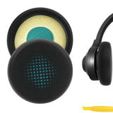 Geekria QuickFit Replacement Ear Pads for JLab Go Work/ Work Gen 2 Wireless Headphones Ear Cushions, Repair Parts (Black)