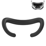 Geekria Silicone Face Pad Cover Compatible with Apple Vision Pro, Washable Anti-Leakage Cushion Pad Mask, Original Headset Replacement Accessories, VR Headset Face Shield (Black)