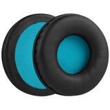 Geekria QuickFit Replacement Ear Pads for SONY MDR-ZX600 Headphones Ear Cushions, Headset Earpads, Ear Cups Cover Repair Parts (Black Blue)