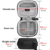 Geekria Shield Earbuds Case Compatible with Beats Powerbeats Pro 2 True Wireless Earbud, Replacement Hard Shell Travel Carrying Bag with Carabiner Clip (Dark Gray)