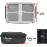 Geekria Portable Number Pad Travel Case for Mechanical Numeric Keypad, Compatible with Qisan 21 Keys Mini Numpad, MOTOSPEED K23, Kinst Numpad 17, Tishled Mechanical Numpad (Dark Grey)