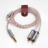 Geekria Apollo 4.4mm Balanced to Dual RCA Audio Cable, OCC Copper Silver-Plated Upgrade Cord, HiFi Stereo Interconnect for DAC AMP Headphone Amplifier Speaker Home Audio System (3.3ft/1m)