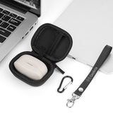 Geekria Shield Earbuds Case Compatible with Sony LinkBuds Open/Fit, WF-1000XM5, WF-1000XM4 True Wireless Earbuds, Replacement Hard Shell Travel Carrying Bag (Dark Grey)