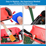 Geekria Replacement Joystick Repair Kit, Compatible with Switch Analog Stick and Nintendo Switch , Repair Parts, Include 4 Joysticks, 4 Thumbstick Grips, 2 Screwdriver, 6 Screw, Pry Tools