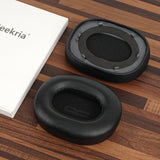 Geekria Replacement Ear Pads for BASEUS H1i Headphones Ear Cushions, Repair Parts (Black)