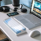 Geekria 65% Keyboard Dust Cover, Acrylic Dust Cover for 68 Key Computer Mechanical Wireless Keyboard, Compatible with RK ROYAL KLUDGE RK68, Keychron K6, K6 Pro, Corsair K65 PRO Mini (Frosted)