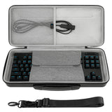 Geekria PRO TKL Keyboard Hard Case, Compatible with SteelSeries Apex Pro TKL, Logitech G515 / G915 TKL / G PRO X, Razer Huntsman V3 Pro TKL, Travel Carrying Bag for 80% / 87 Keys (Black)