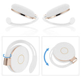 Geekria Wired Clip-On Ear Headphones with Mic, USB-C Hook-On Earbuds, Call Control, Lightweight & Hair-Friendly, Compatible with iPhone and Android Devices (White/ 3.9FT)