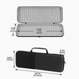 Geekria Full Size Keyboard Hard Shell Case, Compatible with Keychron K10 HE /K10 Max/Q6 HE/V6, Redragon K668/K689/K556 PRO, AULA F108 PRO, Travel Carrying Bag for 104 Key Computer Keyboard