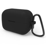 Geekria Silicone Case Cover Compatible with Soundcore by Anker C50i True Wireless Earbuds, Protective Earphones Skin Cover with Keychain Hook, Charging Port Accessible (Black)