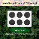 Geekria 60 Pieces Essential Oil Stickers for Headphones, Essential Oil Scented Patch for Gaming, Office, Personal Aroma, Relaxing, Refreshing (Mint Scent)