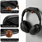 Geekria 2 Pack Headphone Holder Wall Mount, Self-Adhesive Headset Hanger, No-Drill, Space Saving Headphone Hook for Gaming Headsets, Office, Desk, Cabinet, Wall (Black)