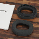 Geekria Comfort Linen Replacement Ear Pads Compatible with Logitech G321, G430 Headphones, Easy Installation Ear Cushions, Headset Earpads, Ear Cups Cover Repair Parts (Dark Gray)