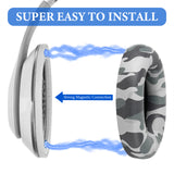 Geekria SNAP Ear Pads Replacement Kit Compatible with Beats Studio Pro Headphones, Magnetic Easy Switch Comfortable Cushions, Exchange in Seconds (Camouflage Protein Leather, 1 Pair)