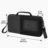 Geekria Audio Interface Carrying Case, Compatible with Blackmagic Design ATEM Mini (SWATEMMINICEXT) / ATEM Mini Extreme ISO (SWATEMMINICEXTISO), EVA Hard Shell Travel Bag (Dark Gray)