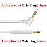 Geekria Audio Cable Compatible with JBL Tune 770NC 760NC 750BTNC 720BT 660NC 600BTNC, Live 650BTNC 500BT 460NC 400BT Headphones, 2.5mm to 3.5mm Replacement Stereo Cord (4 ft /1.2 m)