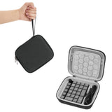 Geekria Numeric Keypad Hard Carrying Case, Compatible with Keychron K0 Max, Portable Number Pad Bag (Dark Grey)