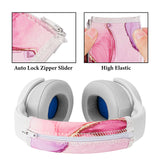 Geekria NOVA Flex Fabric Headband Cover Compatible with Skullcandy Crusher Evo/Crusher ANC/Crusher ANC 2, Hesh 3/Evo/ANC and Venue Headphone, Head Cushion (Pink Marble)