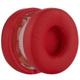 Geekria Replacement Ear Pads Compatible with Beats Solo 2 Wireless (B0534) (Not Compatible with Beats Solo 2 Wired) On-Ear Headphones Ear Cushions, Repair Parts (Red)