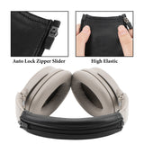 Geekria Protein Leather Headband Pad Cover Compatible with Bose QuietComfort, QC45, QC35, QC35 II, QC35 II Gaming, QC25, QC15, QC SE, Headphones Replacement Band (Black)