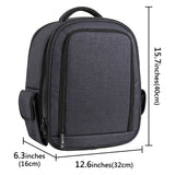 Geekria Shield VR Headset Carrying Case Compatible with Meta Quest 3, 2, Pro, PSVR2, Pico Neo 3, Rift S, Go, HTC VIVE, Customizable Interior & Rain Cover, Large Capacity Backpack (Blue)