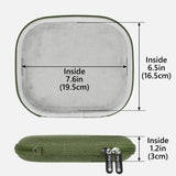 Geekria Shield Headphones Case Compatible with JBL Tune 510BT, AKG Y50BT, Sony WH-CH520/CH510, Replacement Hard Shell Travel Carrying Bag with Cable Storage (Green)
