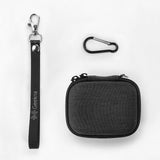 Geekria Shield Earbuds Case Compatible with Audio-Technica ATH-CK3TW, ATH-ANC300TW True Wireless Earbud, Replacement Hard Shell Travel Carrying Bag with Carabiner Clip (Dark Grey)