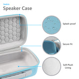 Geekria Hard Shell Carrying Case Compatible with Bose SoundLink Plus, EVA Protective Travel Case with Honeycomb Interior Top Lining, Soft Plush Base and Reinforced Handle (Blue)