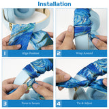 Geekria Headphones Headband Ribbon Wrap Cover, Protective Scarf Decoration Compatible with Sony WH-1000XM6, Beats Studio Pro, Logitech G PRO Headphones (3 Pack / Colorful Paint)