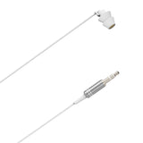 Geekria Sleep Earplugs, 6.6 FT / 200 CM Mono Earbud Single Ear Noise Isolating Earphone, 3.5MM Tangle Free Sleep Headphones for Side Sleepers (Without Mic / White)