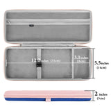 Geekria 75% Keyboard Case, Hard Shell Travel Carrying Bag for 84 Key Portable Keyboard, Compatible with Logitech MX Mechanical Mini / Logitech POP Keys / Logitech POP ICON Combo (Pink&Blue)