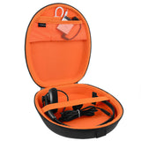 Geekria Shield Case Compatible with Blue Parrott B450-XT, B350-XT, B250-XT, B250-XTS, Truck Driver or Call Center Headphones, Travel Carry Bag with Cable Storage Hard Shell (Black)