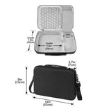 Geekria Mini PC Hard Shell Travel Case, Compatible with Apple 2020 / 2023 Mac Mini M2 M1 Chip Computer Carrying Bag (Dark Gray)