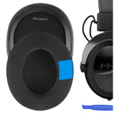 Geekria Sport Cooling Gel Replacement Ear Pads for HyperX Cloud Flight, Cloud Flight S, Cloud X Flight, Cloud Stinger, Stinger Core, Stinger S, Headphones Earpads, Ear Cushion Repair Parts (Black)