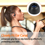 Geekria 3 Pairs Comfort Memory Foam True Wireless Earbuds Ear Tips Compatible With 4.5-6.3mm in-Ear Earphones Nozzle Blocking Noise Foam Tips / Earphone Eartips (S/M/L-Short)