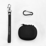 Geekria Shield Earbud Case Compatible with JBL Vibe Beam 2, Tune Buds, Replacement Hard Shell Travel Carrying Bag with Carabiner Clip (Black)