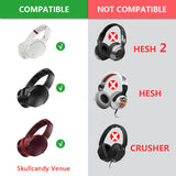 Geekria QuickFit Replacement Ear Pads for Skullcandy Venue Wireless ANC Headphones Ear Cushions, Headset Earpads, Ear Cups Cover Repair Parts (Black)