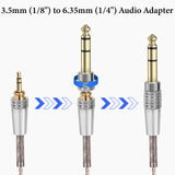Geekria Apollo Cable Compatible with Sennheiser HD 620S/599/598/550/505, 3.5mm/6.35mm to 2.5mm Replacement Cord for Hi-Resolution Audiophile, HiFi Headset (10 ft/3 m)