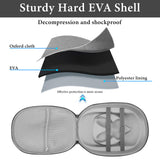 Geekria Shield VR Hard Carrying Case for Meta Quest 3, Shockproof and Scratch-Resistant VR Travel Storage Bag, Fits Accessories, Portable Protective Case for Home or On-the-Go (Grey)