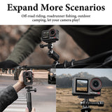 Geekria Magnetic Adapter Mount Compatible with DJI Osmo Action 6, Action 5 Pro, Osmo Nano, 360 Action Camera, Quick Release Adapter Accessories Suitable for Tripod, Selfie, Vlogging (Black)