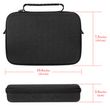 Geekria Action Camera Protective Case Carrying Case, Compatible with DJI Osmo Action 6, 5 Pro, 4, 3 Action Camera, Travel Storage Bag with Cable Storage (Black)