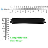 Geekria Protein Leather Headband Pad Compatible with HyperX Cloud Stinger/ Stinger 7.1/ Stinger Wireless Headphones, Replacement Band Repair Part (Black)