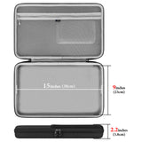 Geekria Keyboard Carrying Case, Hard Shell Travel Carrying Keyboard Case, Compatible with Logitech Wave Keys MK670 Combo/Wave Keys Wireless Ergonomic Keyboard (Dark Grey)