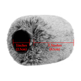 Geekria for Creators Furry Windscreen for 1'' (25mm) Diameter Microphones, Mic DeadCat Wind Cover Muff, Windbuster, Windjammer, Fluff Cover Windshield Compatible with MXL 770 (Grey / 2 Pack)