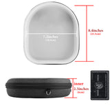 Geekria Shield Headphones Case Compatible with Anker Soundcore Q11i, Life Q20, Life Q30, Space Q45, Replacement Protective Hard Shell Travel Carrying Bag with Cable Storage (Dark Grey)