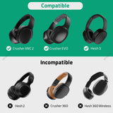 Geekria PRO Rugged Headphones Case Compatible with Skullcandy Crusher EVO/ANC 2, Hesh 3, Venue and More, Hard Shell, Durable, Multi-Layer Protection Travel Carrying Bag (Black)